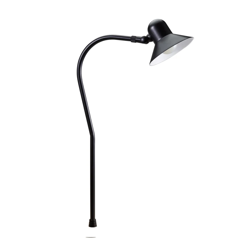 Alliance PL100-bt 19" Bluetooth Path Light with Frosted Lens, Color Changing LED, Brass, Premium Black (PL100-bt-BLK)