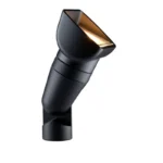 FX Luminaire QB 1-LED Up Light, Flat Black (QB-1LED-FB)