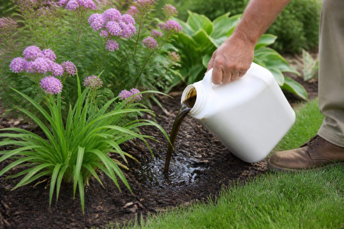 DPH Biologicals soil drench applied to ornamental plantings