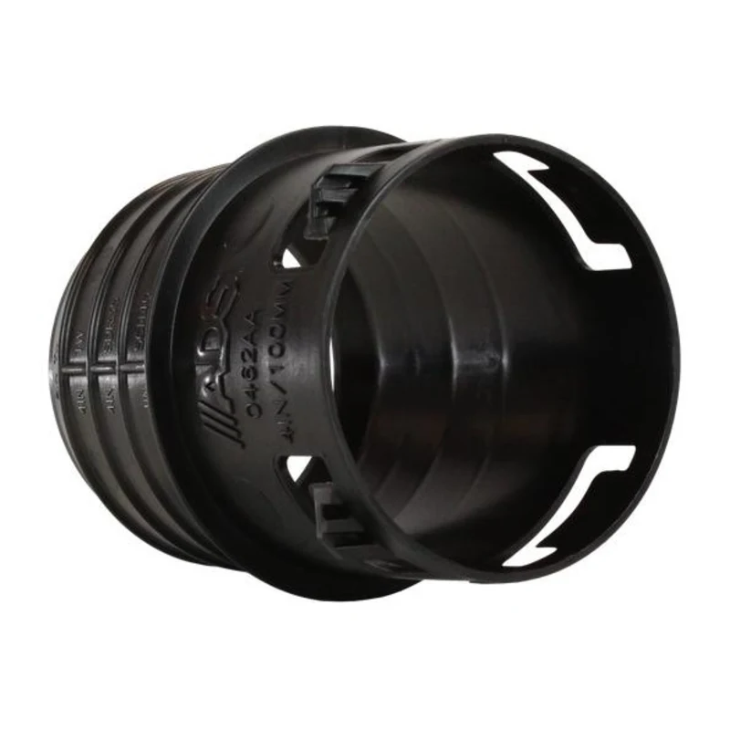 ADS 0462AA 4 in. black HDPE universal snap adapter