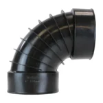 ADS 0490AA 4 in. black HDPE single wall 90 degree snap elbow