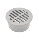NDS 3 in. Round Grate, Connects to 3 in. Drain Pipes and Fittings, Gray Plastic (15)