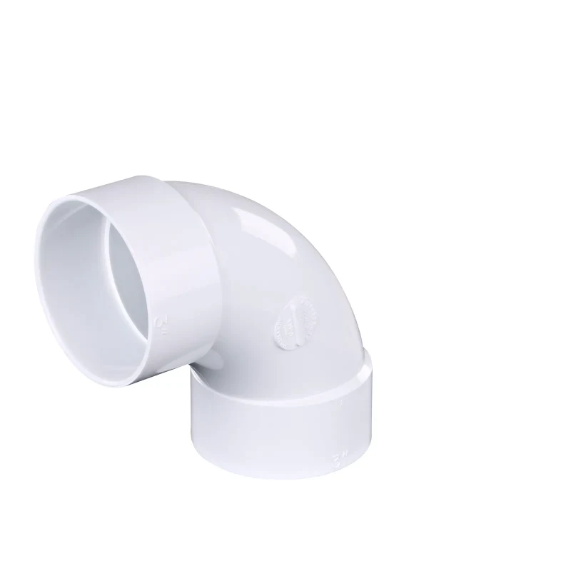 NDS PVC S&D 90 degree Long-Turn Elbow, 3 in. Hub X Hub (31P0)