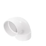 NDS PVC S&D 90 degree Long-Turn Elbow, 4 in. Hub X Hub (41P0)