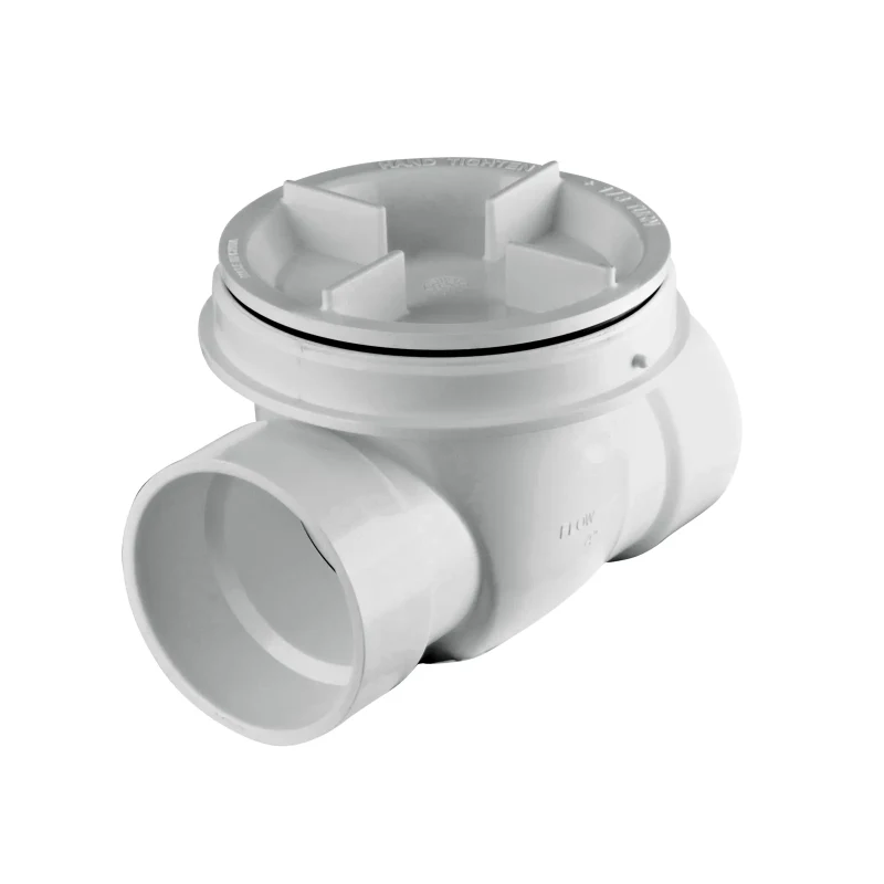 NDS PVC Backwater Valve, 4 in., White (475P)