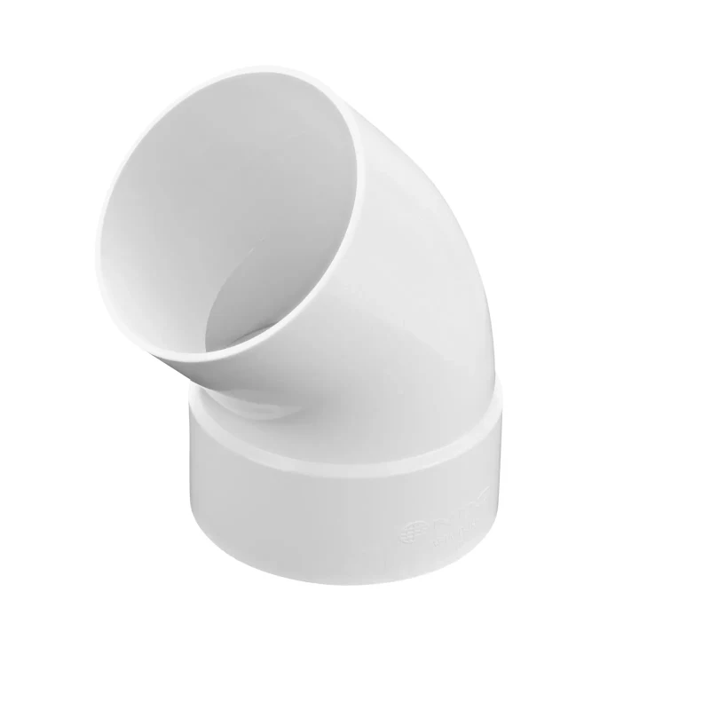 NDS PVC S&D 45 degree Street Elbow, 4 in. Hub x Spt (4P03ST)