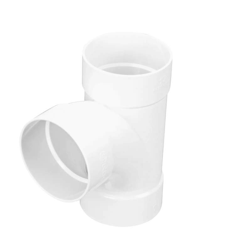 NDS PVC S&D Sanitary Tee, 4 in. Hub X Hub X Hub (4P09)