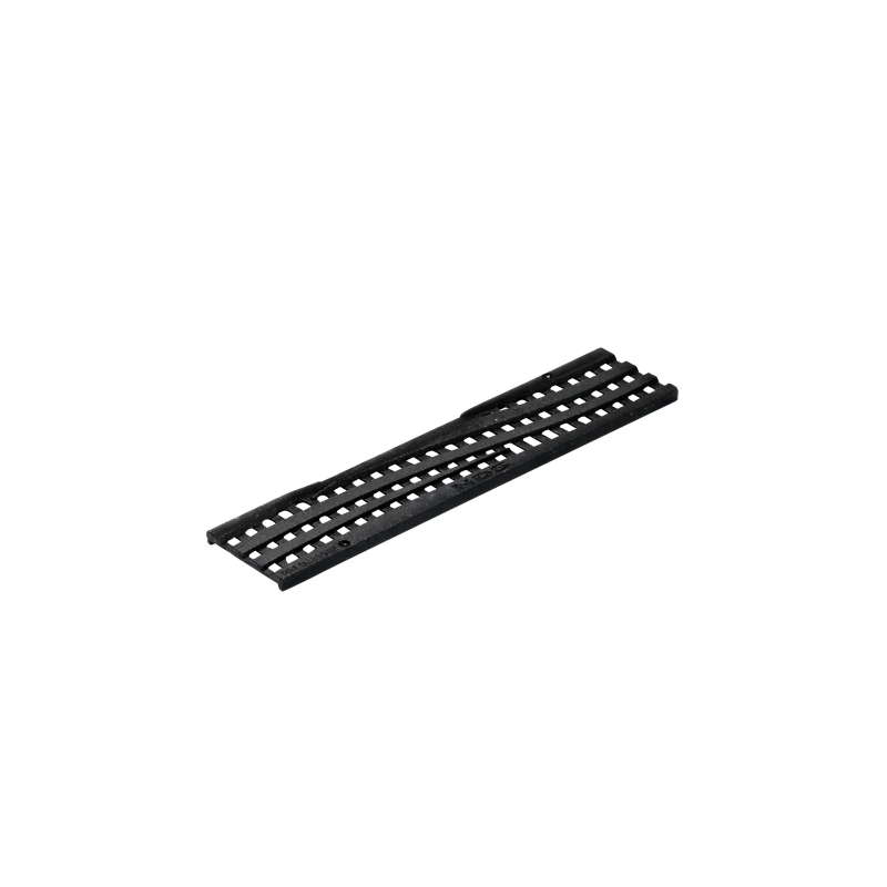 NDS Mini™ Channel Drain Grate, 2-3/4 in. wide X 1 ft. long, Decorative Wave Design, Cast Iron (555CI)