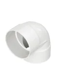 NDS PVC S&D 90 degree Elbow, 6 in. Hub X Hub (6P02)