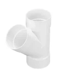 NDS PVC S&D 45 degree Wye, 6 in. Hub X Hub X Hub (6P08)