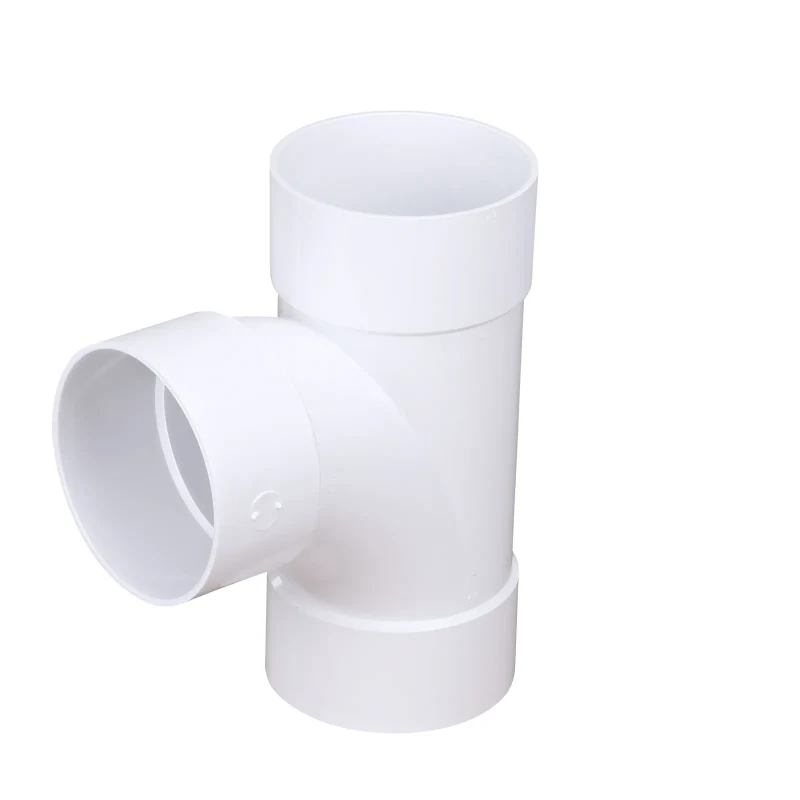 NDS PVC S&D Sanitary Tee, 6 in. Hub X Hub X Hub (6P09)