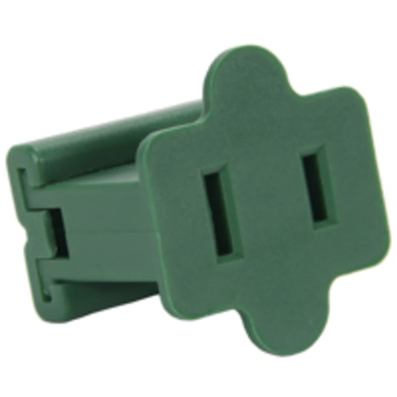 Green SPT-1 Female Slide-On Plug, 10 Pack