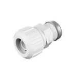 NDS Flo-Lock™ PVC Gripper Adapter for PE Pipe, 3/4 in. SIDR-7 FPT X 3/4 in. PE TS, White (831)