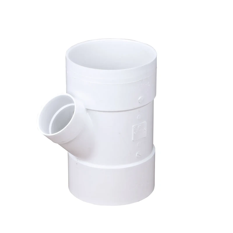NDS PVC S&D 45 degree Wye, 8 in. Hub X Hub X 4 in. Hub (84P08)