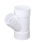 NDS PVC S&D 45 degree Wye, 8 in. Hub X Hub X 6 in. Hub (86P08)