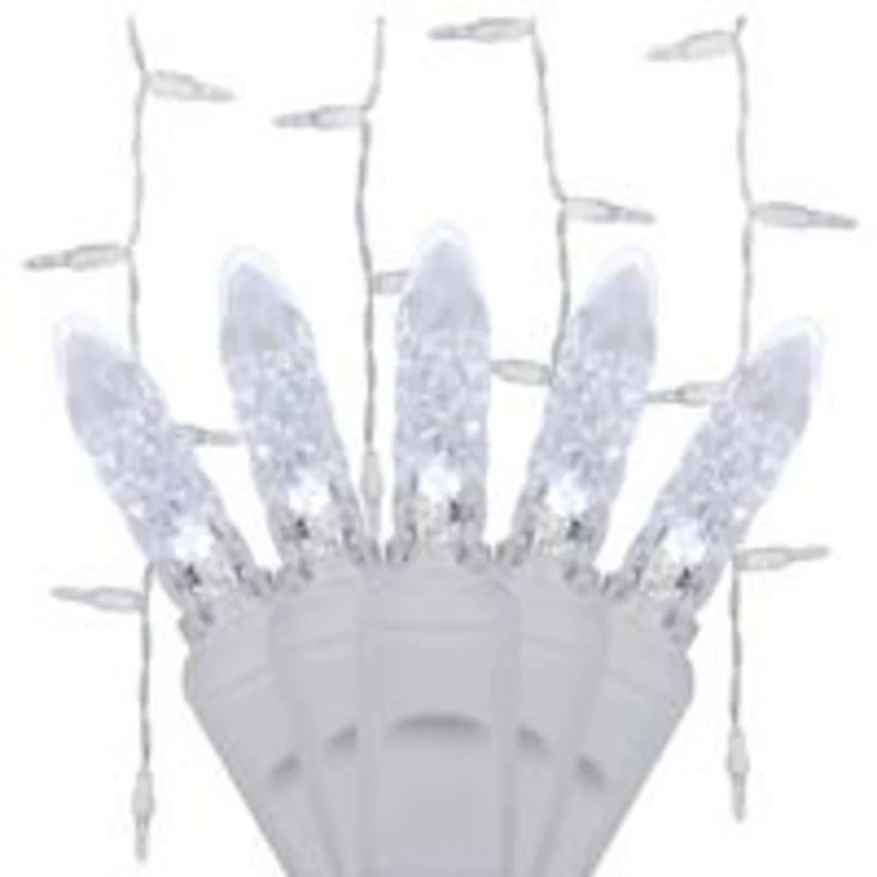 Pure White icicle lights