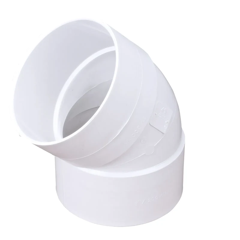 NDS PVC S&D 45 degree Elbow, 8 in. Hub X Hub (8P03)