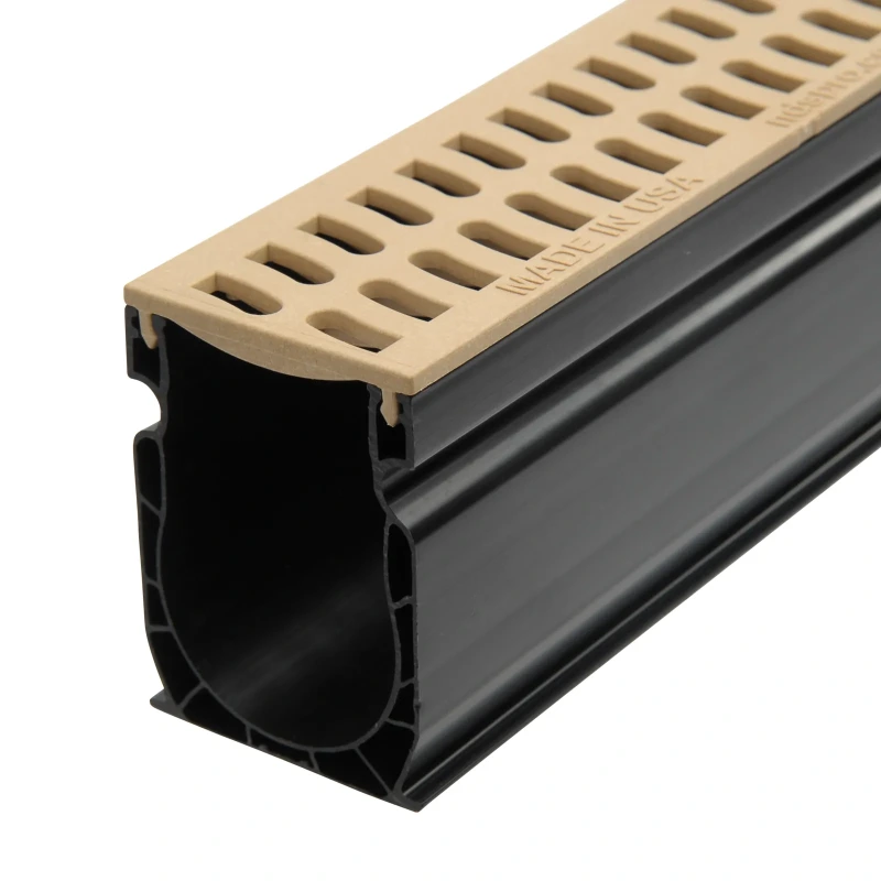 NDS Slim™ Channel Drain Grate, 2-1/4 in. wide X 3 ft. long, Sand Plastic (9242)