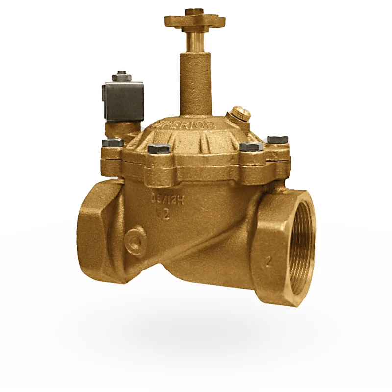 Superior 975100 1 inch 110 VAC red brass in-line irrigation valve
