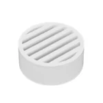 NDS 4 in. Round Grate, Fits 4 in. Sewer & Drain Fittings, White PVC (9P11)