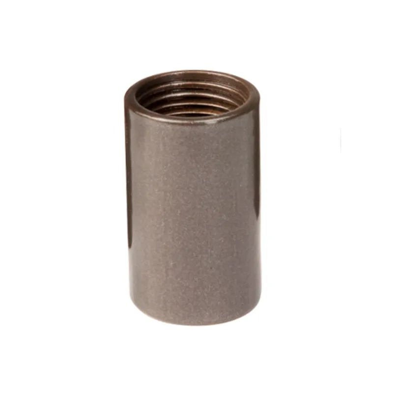 FX Luminaire 1/2" Aluminum Straight Coupling, Flat Black (COUP-FB)