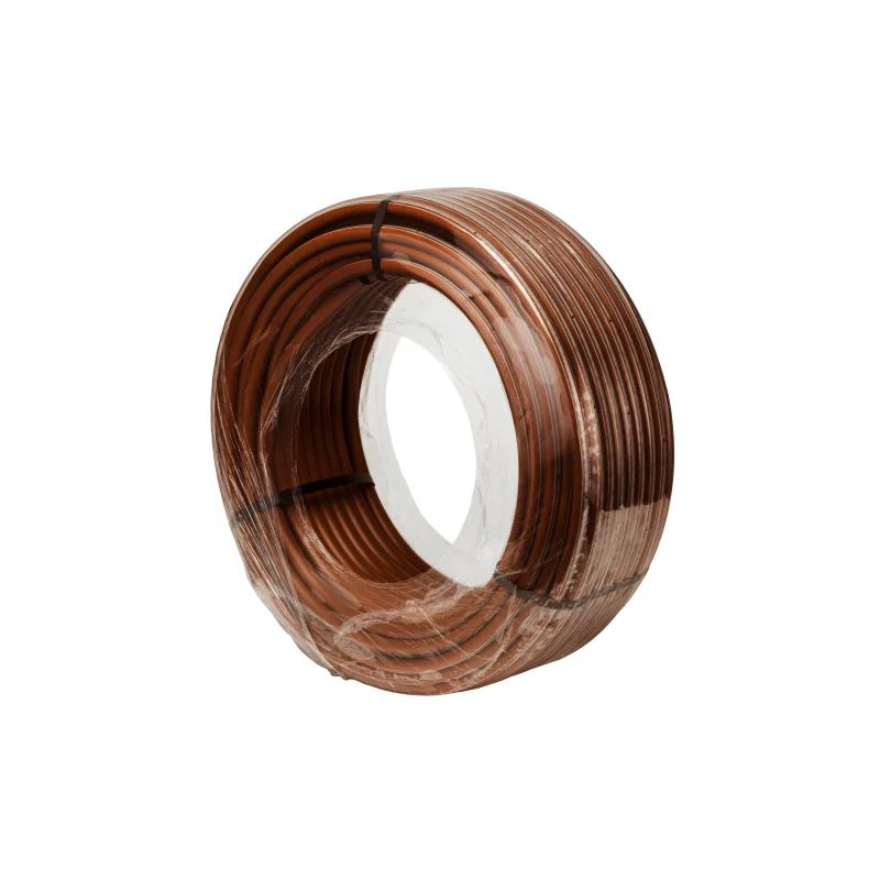 Hunter HDL06121KCOP pressure-compensating copper-oxide dripline with check valve, 0.6 GPH, 12 inch spacing, 1,000 ft coil