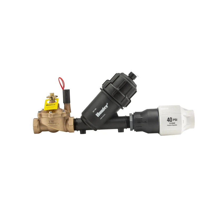 Hunter IBZ-151-40-XL 1-1/2 inch IBV brass valve, filter, and 40 PSI regulator, 20 to 80 GPM