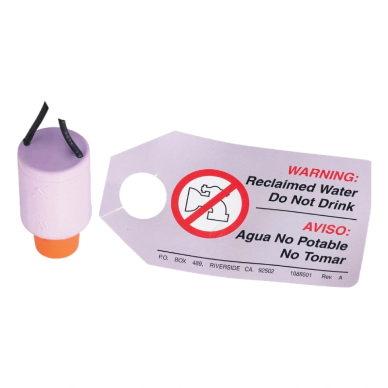 Irritrol RW60-KIT purple 24 VAC reclaimed water solenoid with warning tag