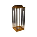 Brilliance Serenity solar lantern SERENITY-LA-SS-L in brushed stainless steel