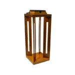 Brilliance Serenity solar lantern SERENITY-LA-TK-L in teakwood
