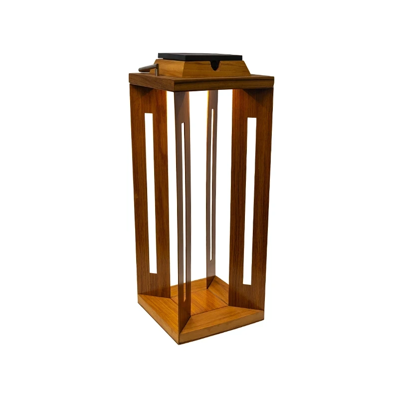 Brilliance Serenity solar lantern SERENITY-LA-TK-L in teakwood
