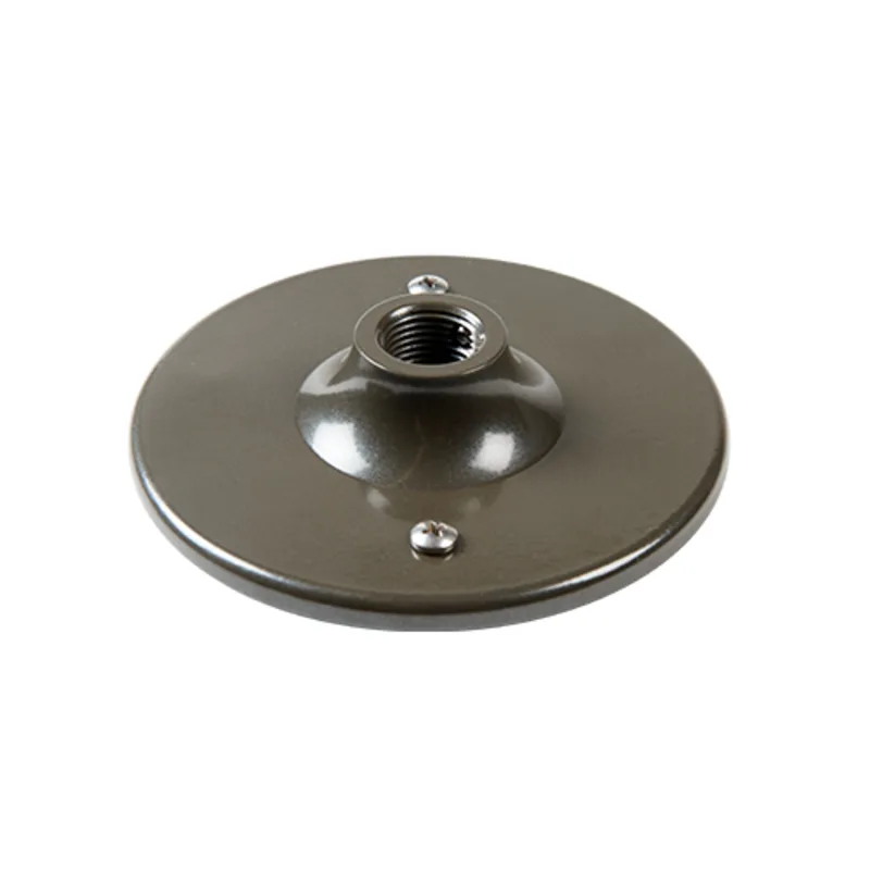 FX Luminaire Round Wall Plate, 1/2" Thread, Bronze Metallic (WP-RD-050-BZ)