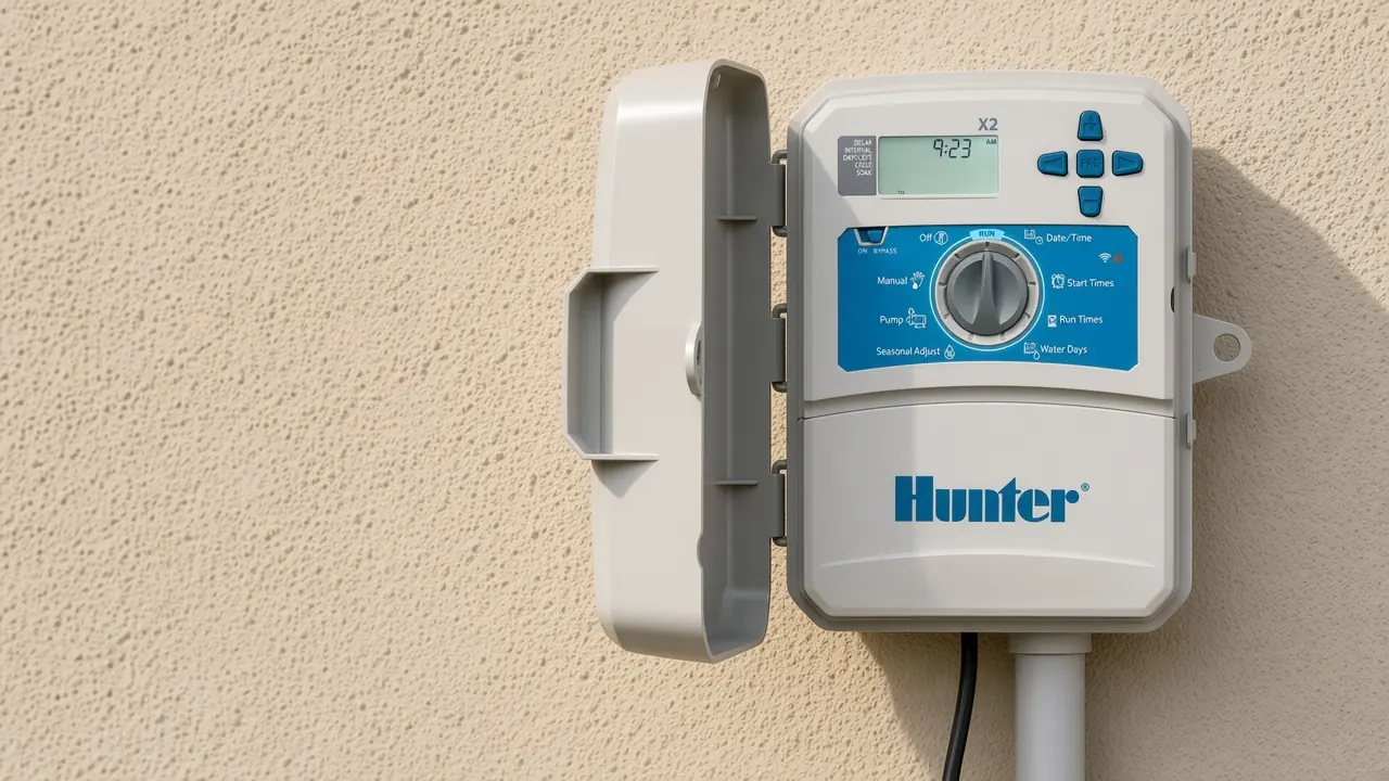 Hunter X2 controller used to test a zone